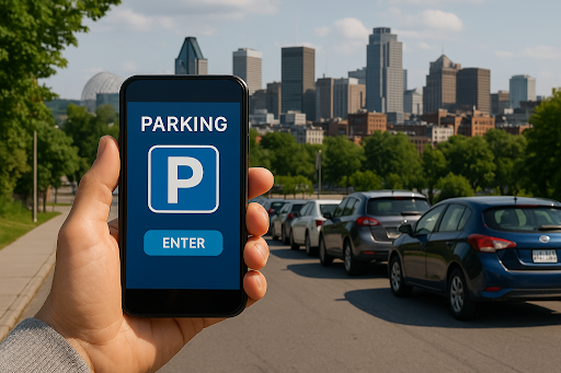 Stationnement montreal app, app de parking